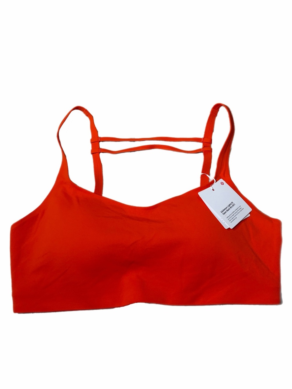 NWT Lululemon Light-Lift Open-Back Bra *Light Support (Cherry Ember) Size L